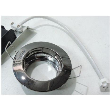 Spot encastré doré Ø 78mm fixe pour lampe dichro GU5.3 max 50W (non incl) 12V sans transfo IP23 LINOLITE SYLVANIA 9134767
