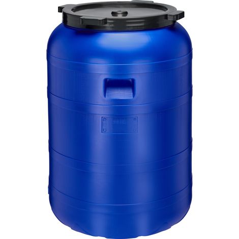 Garronda Récupérateur d'eau de Pluie Large 200 litres sans BPA avec Couvercle Jerrican pour Jardin et Stockage GD-0093, Bleu