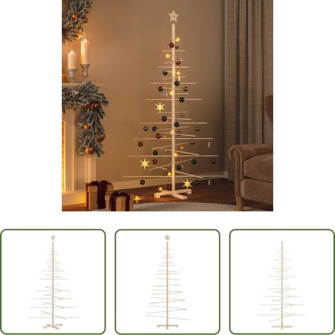 Weihnachtsbaum Kiefer - Weihnachtsbaum Holz zum Schmücken 180 cm Massivholz Kiefer (1/5)