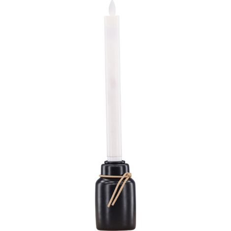 Bougeoir Design à LED "Ulricehamn" 6cm Noir (1/5)