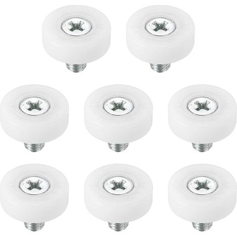 Lot de 8 26mm roulettes de tiroir en plastique POM pour meubles - Pièces de rechange (26mm) (1/5)