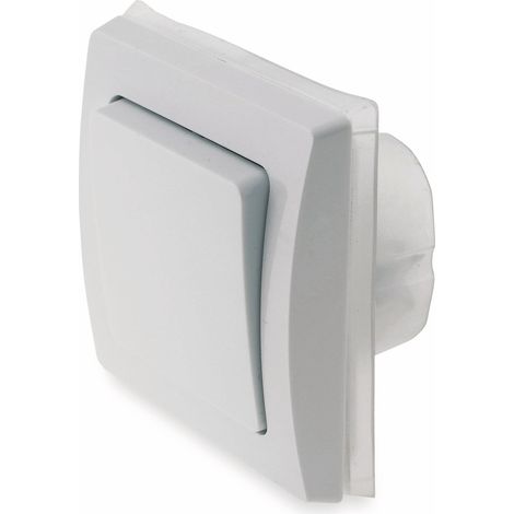 Interrupteur bipolaire DELPHI 23235, IP44, 10A/250V, blanc