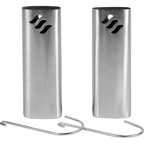 Röhrenverdunster 300 ml 20x7,5x3,5cm Edelstahl 2er Satz