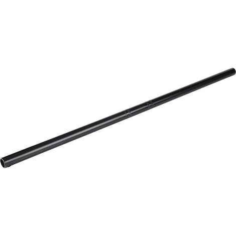 Guidon plat droit vintage moto 22MM noir