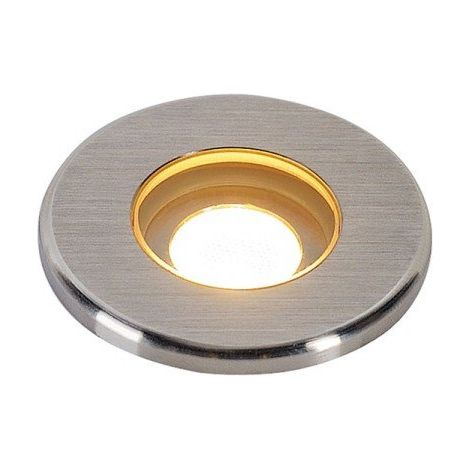 Encastrés sol extérieur LED DASAR 370 encastré de sol LED rond Inox 316 3000K 12-24V IP67 - SLV 233540