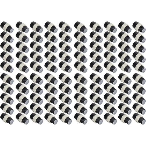 100er-Set LED-Halter 5 mm Kunststoff Leuchtdioden Panelmontage Clip Zubehörset Schwarz
