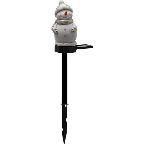 LED Solar Lights Outdoor Snowman Shape Garden Christmas Decorations Yard Lawn Landscape Decorative Lights
