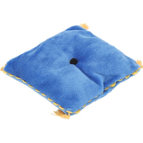 Coussin miniature pour maison de poupée, à faire soi-même, léger et luxueux, accessoires pour canapé-lit et chambre de poupée, bleu (1/5)