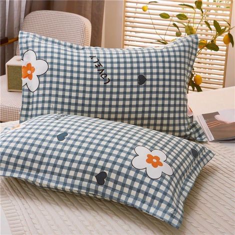 1 taie d'oreiller, coton polyester, respirant, anti-boulochage, pour chambre à coucher et cadeau (1/5)