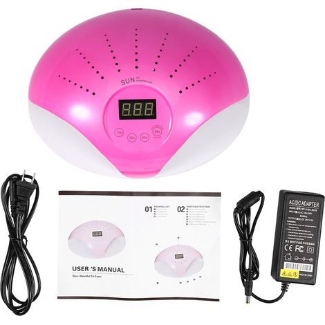 Vernis semi-permanent SUN 669 Lampe UVLED Séchage Outils Manucure Capteur Intelligent Rouge Rose (1/5)