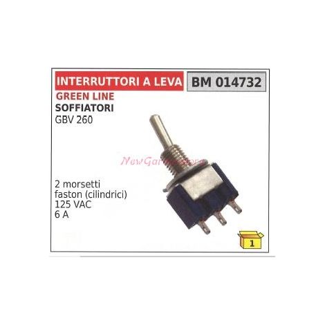 Interruptor de palanca motor soplador GREEN LINE GBV 260 2 bornes 014732