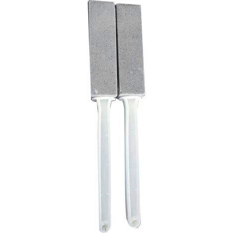 Lot de 2 brosses de nettoyage de toilettes en pierre ponce avec long manche pour le nettoyage de la salle de bain et de la cuisine. (1/5)