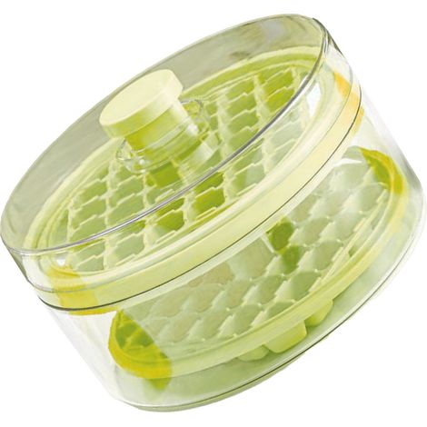 Glacière ronde à double paroi de grande capacité avec bacs à glaçons inodores pour rafraîchir les boissons telles que le café, les jus et les cocktails. (1/5)