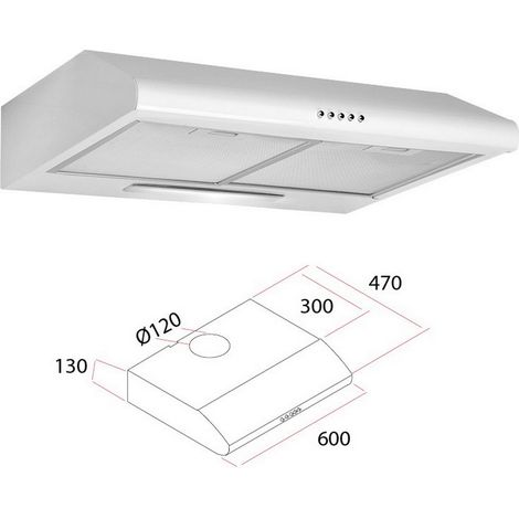 1PZ CAPPA ELETTRICA PER CUCINA 60 CM (1/2)