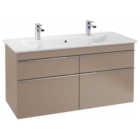 Villeroy & Boch Venticello Meuble sous-lavabo A929, 1153x590mm, Coloris: Laqué noir mat, poignée : chrome brillant - A92901PD