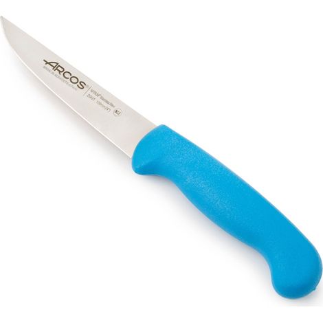 Coltello per verdure Arcos 2900 - Prof 290123 acciaio inox Nitrum mango ergonomico blu polipropilene e lama 10 cm, coperchio del display