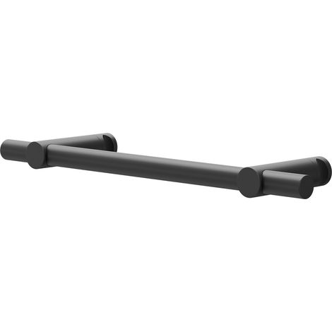 Colore Boone Matt Black 350mm Double Towel Rail (1/5)