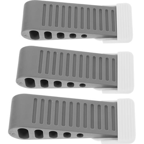 3 Pieces Installation Stopper Bottom Office Pieces Rubber Door Home