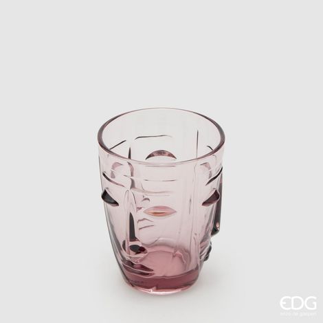 EDG Bicchiere Faccia Rosa H 10 D 8 (1/3)