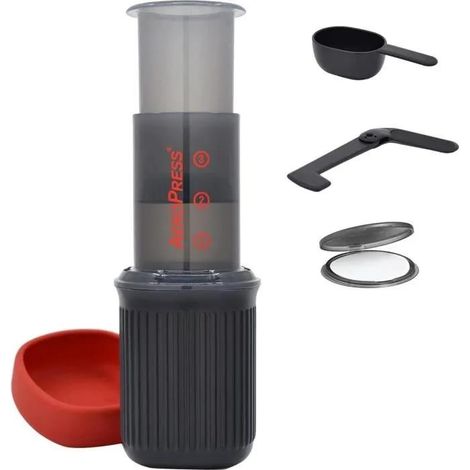 AeroPress Go caffettiera da viaggio nera compatta leggera