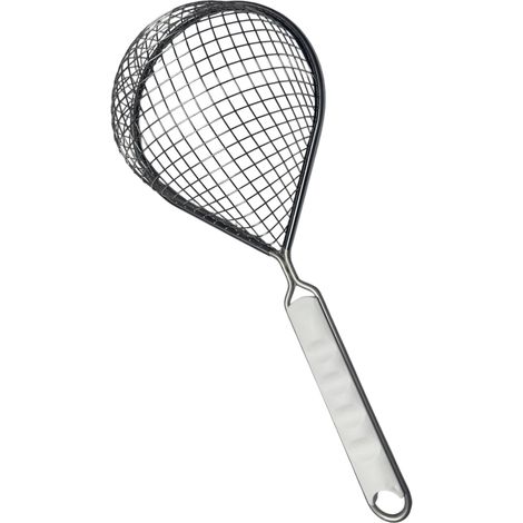 Gnali colatutto ovale rete larga acciaio inossidabile 18 cm