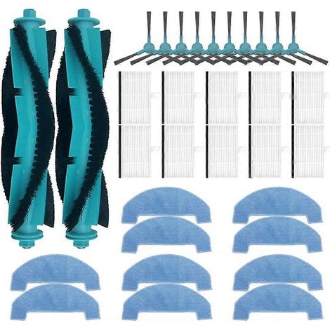 Pièces de rechange et accessoires pour Ultenic D10 : brosse principale, filtre HEPA et chiffon de nettoyage. (1/5)