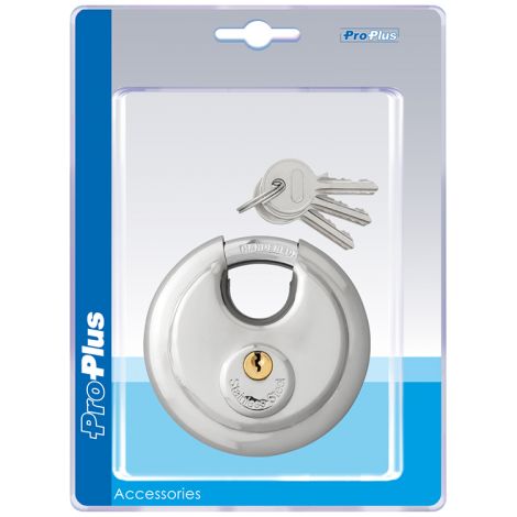 Vorhängeschloss proplus discus gehärteter Stahl 90 mm 2 Schlüssel (1/5)