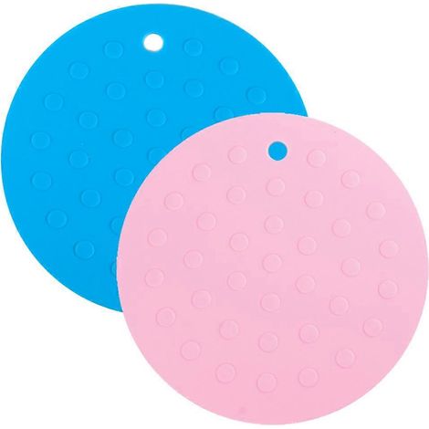 Lot de 2 tapis pour gamelles de chien et chat, empêchant les débordements d'eau et de nourriture - Style 4 (1/5)