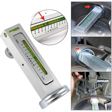 Niveau magnétique en plastique pour l'alignement des quatre roues, aide à l'ajustement de la rampe de pneus, accessoires automobiles (1/4)