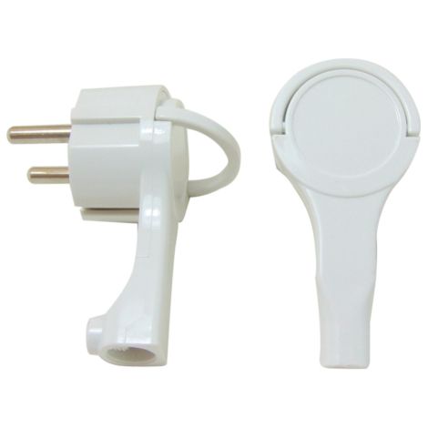 CLAVIJA LATERAL EXTRAPLANA 16A/250V BLAN - EHLIS (1/2)