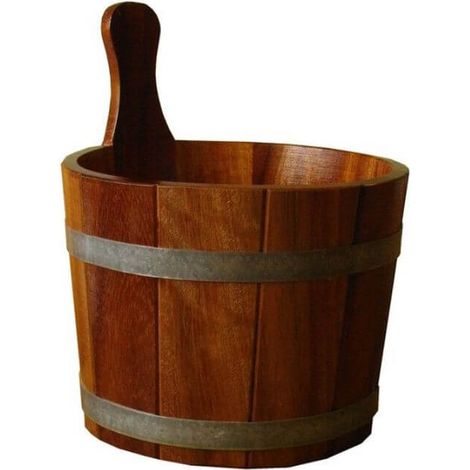 Sauna-Aufgusskübel / Saunaeimer Kambala hygieneversiegelt 5 Liter