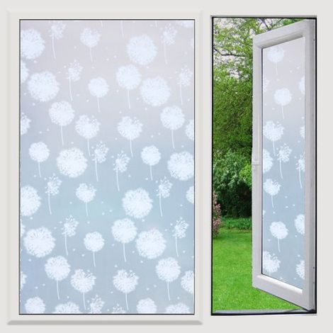 Lámina antiestática para ventanas,lámina opaca para mayor privacidad,resistente a los rayos UV,45 × 300 cm (1/5)