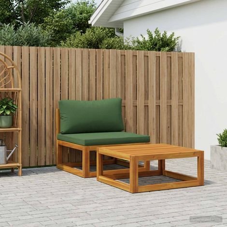 vidaXL Conjunto de sofás modulares con cojines 2 uds. (1/4)