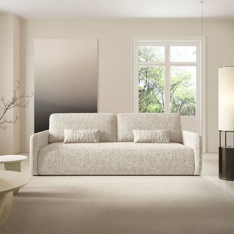 3-Sitzer-Sofa mit Bettkasten Lazare Hellgrau (1/5)