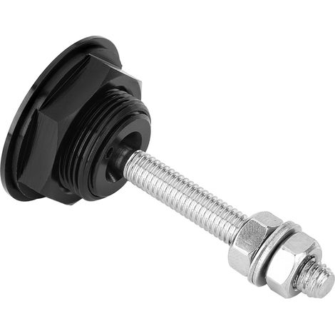 Universelles Motorhaubenverriegelungsset – Schnellverschluss per Knopfdruck, Sicherheitsriegel, schwarzer Verriegelungsstift, 2-teilig (1/5)