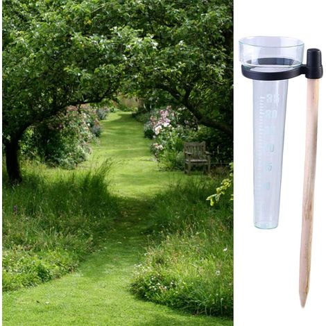 Plastique Pluviomètres Pratique Qualité Supérieure Pluviomètres Gros Affichage Pluviomètres Extérieur Transparent Pluviomètres Compteur Pluviomètre Robuste Facile pour Jardin Extérieur Capacité (1/5)