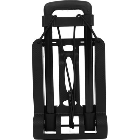 Folding Trolley with Wheels, Compact Folding Trolley, ABS and Aluminum Alloy, Black, for Shopping and Travel, Secures Items During Transport (1/5)