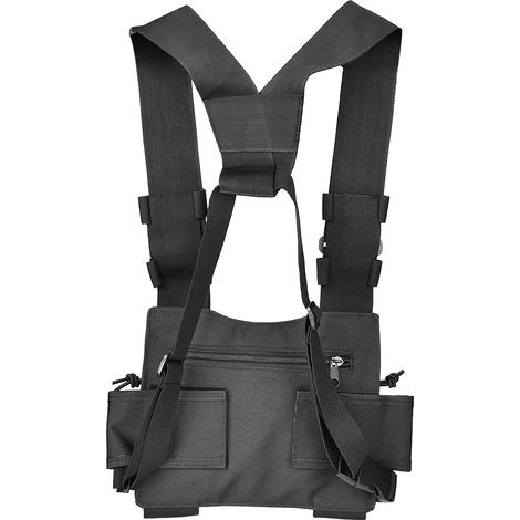 Étui de transport pour talkie-walkie, poche de poitrine pour radio bidirectionnelle, sac à dos universel (1/5)