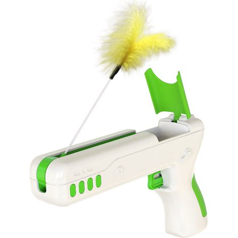 Green PET Supplies Cat Toys funny cat stick feather cat toys