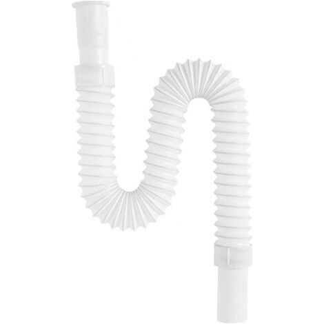 Pair 1 Pièces Tuyau de Vidange Flexible Extensible, Extensible de 380 mm à 720 mm, Tuyau de Vidange D'évier, Accessoires de Drainage Télescopiques et à Forme Courbée (1/5)