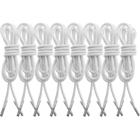 Cordon de Remplacement Blanc pour Chaise Longue 8pcs en Caoutchouc et Polyester Résistant pour Fauteuils de Jardin et Extérieur Patio (1/4)