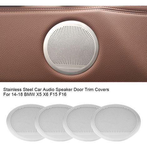 Lautsprecherringe für BMW X5/X6 (F15/F16) Fahrzeug-Audiosystem mit Edelstahlblende – 4 Stück