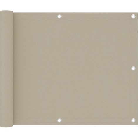Écran de balcon Beige 75x300 Tissu Oxford (1/5)