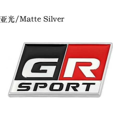 Couleur Yaris Gr Sport Autocollant logo de voiture GR sport, Étiquette de Calandre de Capot Avant Pour Toyota (1/4)