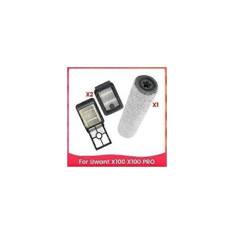 Repuestos para las fregadoras de suelos X100 y X100 PRO: cepillos giratorios, filtros HEPA-Crezuo. (1/5)