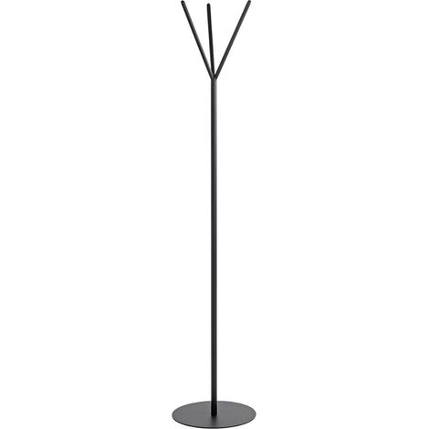 Porte-manteau en métal coloris noir - diamètre 35 x hauteur 173 cm (1/5)