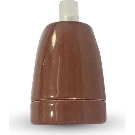 V-TAC Portalampada in Porcellana E27 (Max 60W) Colore Marrone (1/5)