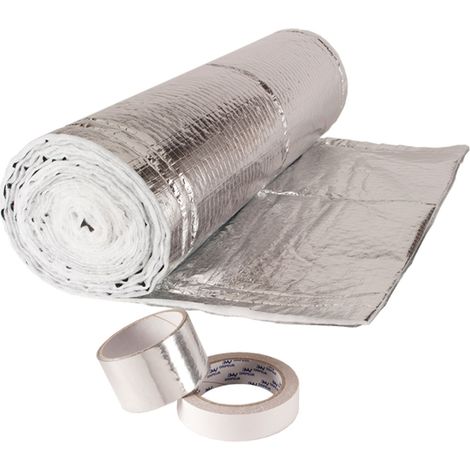Idmarket – Panneau d'isolation thermique pour porte de garage – Longueur 760 cm – Largeur 75 cm – Densité 180 gr/m2 – Film thermo réflecteur armé