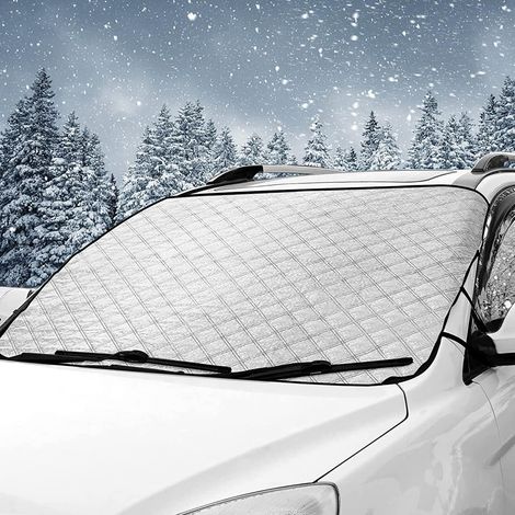 Auto-Windschutzscheibenabdeckung, universeller faltbarer Windschutzscheibenschutz, Auto-Staubschutz, Anti-Frost, Eis, Regen, UV-Schutz, 190 x 100 cm
