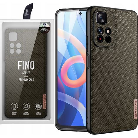 Funda Dux Ducis Fino con revestimiento de nailon para Poco M4 Pro 5G verde (1/5)